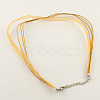 Multi-strand Necklace Cord for Jewelry Making X-NJEW-R218-05-2