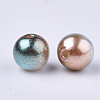 Rainbow ABS Plastic Imitation Pearl Beads OACR-Q174-3mm-09-2