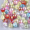 Transparent Plastic Beads OACR-S026-6mm-M-1