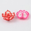 Handmade Polymer Clay 3D Flower Lotus Beads X-CLAY-Q203-20mm-M-2