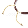 Polyester & Nylon Thread Braided Beaded Bracelet Making AJEW-JB00945-04-3