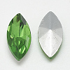 Pointed Back Glass Rhinestone Cabochons RGLA-T083-9x18mm-20-2