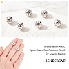 BENECREAT 8Pcs Brass Enamel Beads KK-BC0007-14P-3