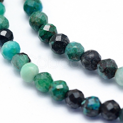 Natural Chrysocolla Beads Strands X-G-G823-13-3mm-1