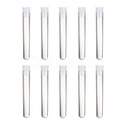 Clear Tube Plastic Bead Containers with Lid C065Y-1