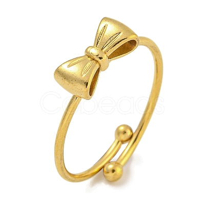 304 Stainless Steel Adjustable Ring for Women RJEW-U015-11G-1