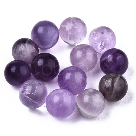 Natural Amethyst Beads G-R483-07-8mm-1