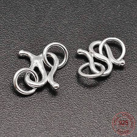 Sterling Silver S-Hook Clasps STER-F014-01A-1