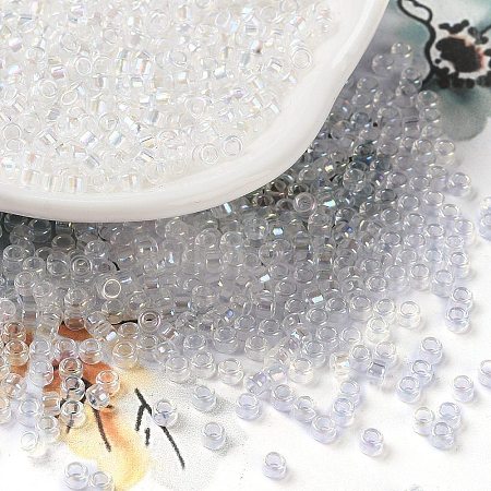 Transparent Colours AB Glass Seed Beads SEED-S042-14A-01-1