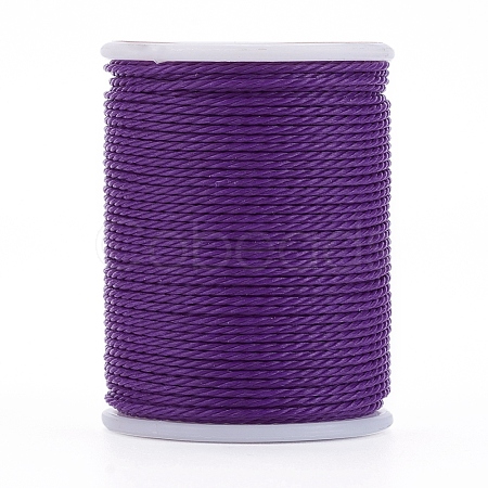 Round Waxed Polyester Cord X-YC-G006-01-1.0mm-13-1
