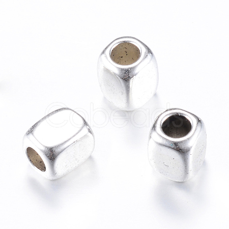 Tibetan Style Alloy Spacer Beads X-TIBE-Q063-03AS-RS-1