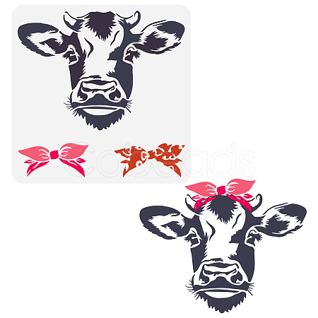 PET Hollow Out Drawing Painting Stencils DIY-WH0391-0788-1