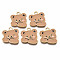 Alloy Enamel Pendants, Light Gold, Cadmium Free & Nickel Free & Lead Free, Bear, Camel, 21.5x20.5x1.5mm, Hole: 2.5mm