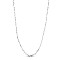 SHEGRACE Rhodium Plated 925 Sterling Silver Link Chain Necklaces, with Spring Ring Clasps, Platinum, 15.74 inch(40cm)