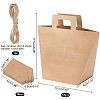 Nbeads Rectangle Foldable Creative Kraft Paper Gift Bag CON-NB0001-86-2