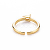 Brass Enamel Cuff Rings RJEW-T016-27G-NF-2