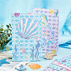 12Pcs 4 Styles Ocean Themed Paper Bags AJEW-WH0283-19-5
