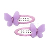 Cloth Covered Snap Hair Clips PW-WG79183-08-1