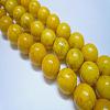 1 Strand Dyed Gold Round Synthetic Turquoise Beads Strands X-TURQ-G106-6mm-02I-1