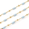 Handmade Natural Turquoise Beaded Chains CHC-E021-01F-4