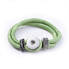 PU Leather Snap Bracelet Making AJEW-R023-06-2