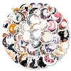 50Pcs PVC Self Adhesive Moon Cartoon Stickers X-STIC-B001-01-2