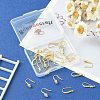 Beebeecraft 24Pcs 6 Style Brass Micro Pave Clear Cubic Zirconia Earring Hooks KK-BBC0002-11-5