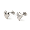 925 Sterling Silver Stud Earrings for Women EJEW-E307-11P-1