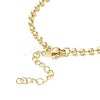 Rack Plating Brass Ball Chain Bracelets for Women BJEW-G676-01A-G-3