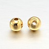 Real 18K Gold Plated Brass Round Spacer Beads X-KK-L147-197-4mm-NR-2