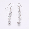 Faceted Glass Dangle Earrings EJEW-F172-A01-3