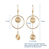 Bohemia Style Copper Dangle Earrings EJEW-JE03782-3