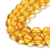 Natural Amber Beads Strands G-L584-02-2