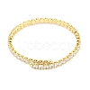 Rack Plating Brass Pave Clear Cubic Zirconia Open Cuff Bangles for Women BJEW-U004-02G-3