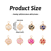 Craftdady 32Pcs 8 Colors ABS Plastic Imitation Pearl Charms KK-CD0001-23-14