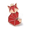 Origami Fox Enamel Pin JEWB-K004-37-1