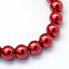 Baking Painted Pearlized Glass Pearl Round Bead Strands HY-Q003-10mm-51-2