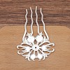 Alloy Hair Comb Finding PW-WGAD31C-01-1