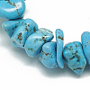 Synthetic Turquoise Beaded Stretch Bracelets BJEW-S134-04-2