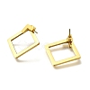 Ion Plating(IP) 304 Stainless Steel Hollow Rhombus Stud Earrings EJEW-C118-04A-2