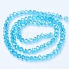 Electroplate Glass Beads Strands EGLA-A034-T2mm-B14-2