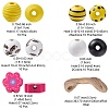 DIY Bee Pendant Decoration Making Kit DIY-YW0007-46-3