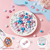 Pandahall 100Pcs 10 Colors Rondelle Food Grade Eco-Friendly Silicone Beads SIL-TA0001-42-4