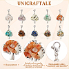 Unicraftale 4 Sets 10 Styles Mixed Stone Chip Beads Pendant Decorations Sets HJEW-UN0001-13-5