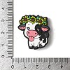 Tongue Out Garland Cute Cow Calf Silicone Focal Beads SIL-M006-03D-3
