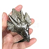 Natural Golden Sheen Obsidian Carved Dragon Figurines PW-WG46613-01-6