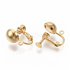 Brass Screw On Clip Earring Converter KK-T051-43G-NF-2