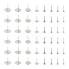 Craftdady 400Pcs 8 Size 304 Stainless Steel Stud Earring Findings STAS-CD0001-31-12