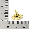 Brass Micro Pave Cubic Zirconia Charms KK-M283-15D-02-3