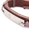 Leather Cord Bracelet for Men Women BJEW-C005-01B-3